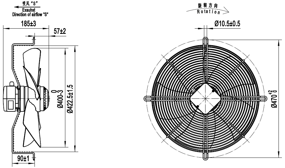 YWF.A4T-400S-5DIA00 380V 50 60HZ чертёж.jpg YWF.A4T-400S-5DIA00 380V 50 60HZ чертёж.jpg