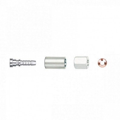 Фитинг прямой, 5/8"-18UNF (на трубку 6мм)