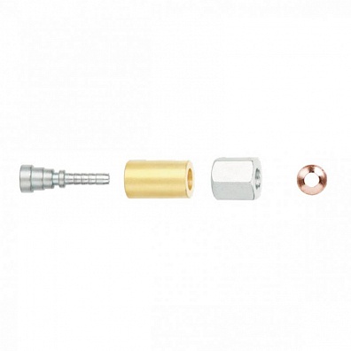 Фитинг прямой, 7/16"-20UNF (на трубку 4мм)