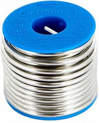 Мягкий припой Felder Cu-Rotin 3 Sn97Cu3 2.7 мм 250 гр