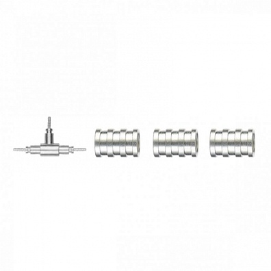 Тройник с ниппелем 7/16"-20UNF (на трубку 2мм)