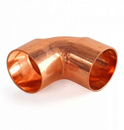 Отвод медный 4 1/8" 90 градусов двухраструбный